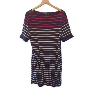 Karen Scott Sport Navy Stripe Dress Size Petite XL